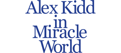 Alex Kidd in Miracle World logo for Sega Master System
